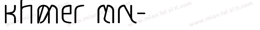 Khmer MN字体转换